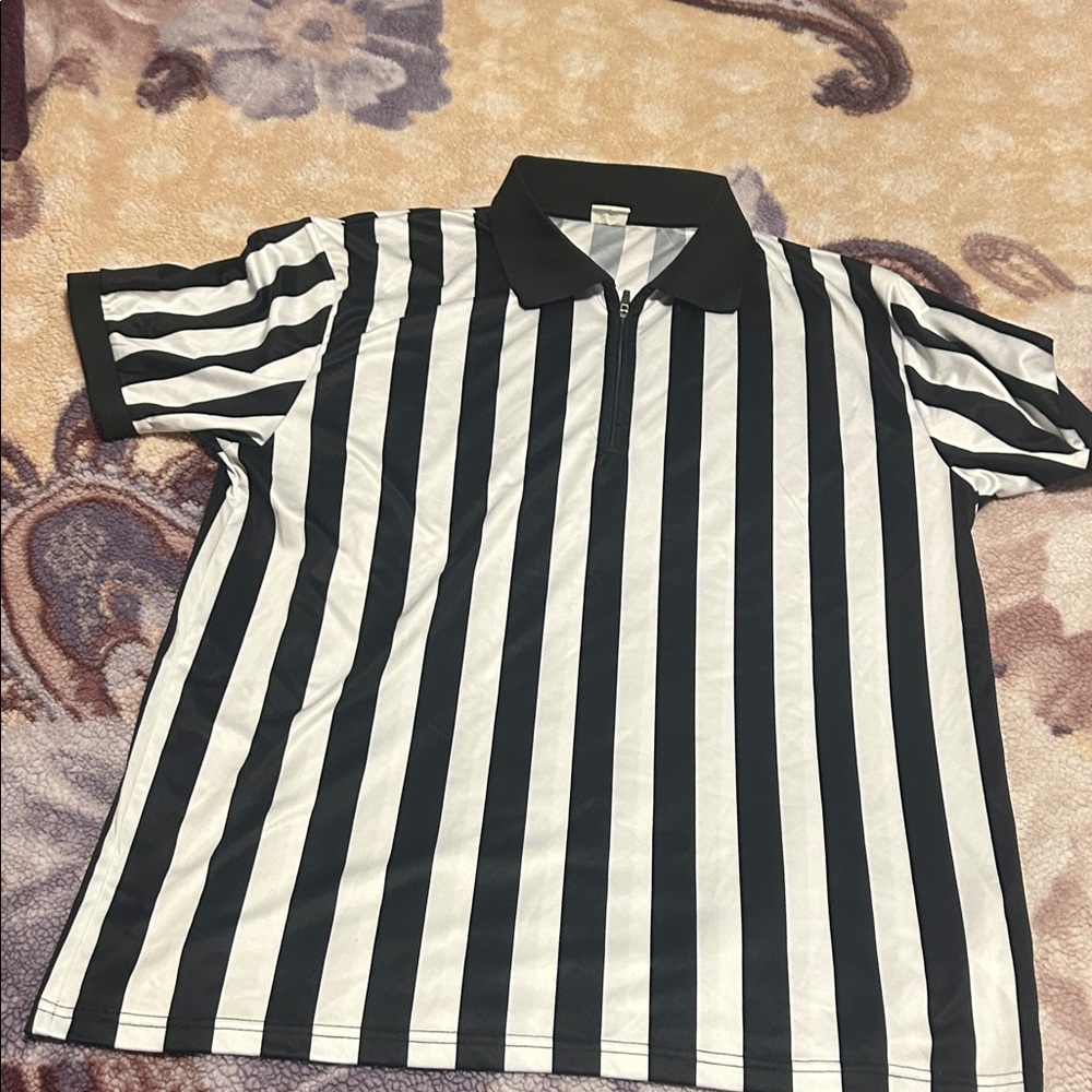 FitSt4 Black and White Polo Shirt